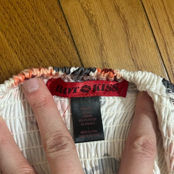 Pink Floral Off-the-shoulder Maxi Sundress - Picture 2 of 2